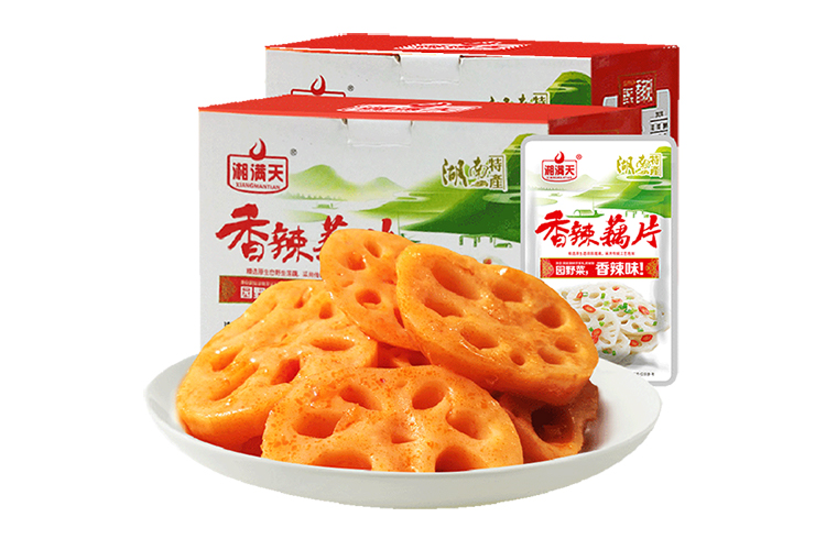 XIANGMANTIAN SPICY LOTUS ROOT SLICES 36G*20 PACK (BOX)